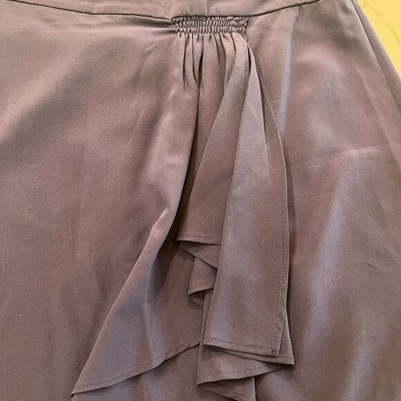 BCBGMaxAzria Blue Wrap Skirt Casual - Picture 5 of 6